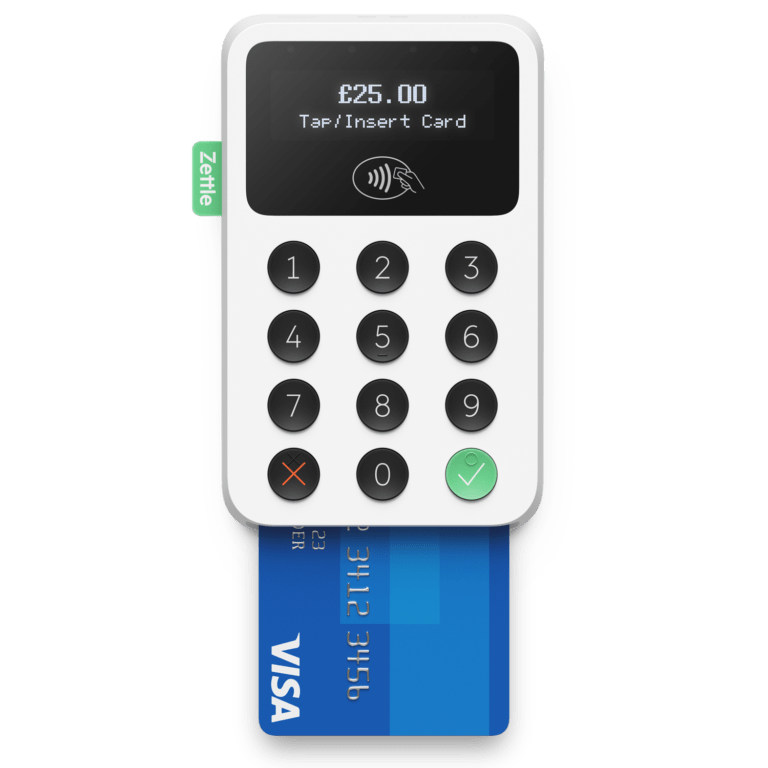 Zettle Card Reader 2 Review white front visa