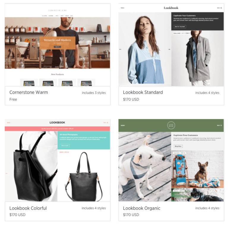 BigCommerce vs Shopify BigCommerce themes