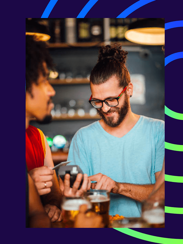 Hospitality card payment bar